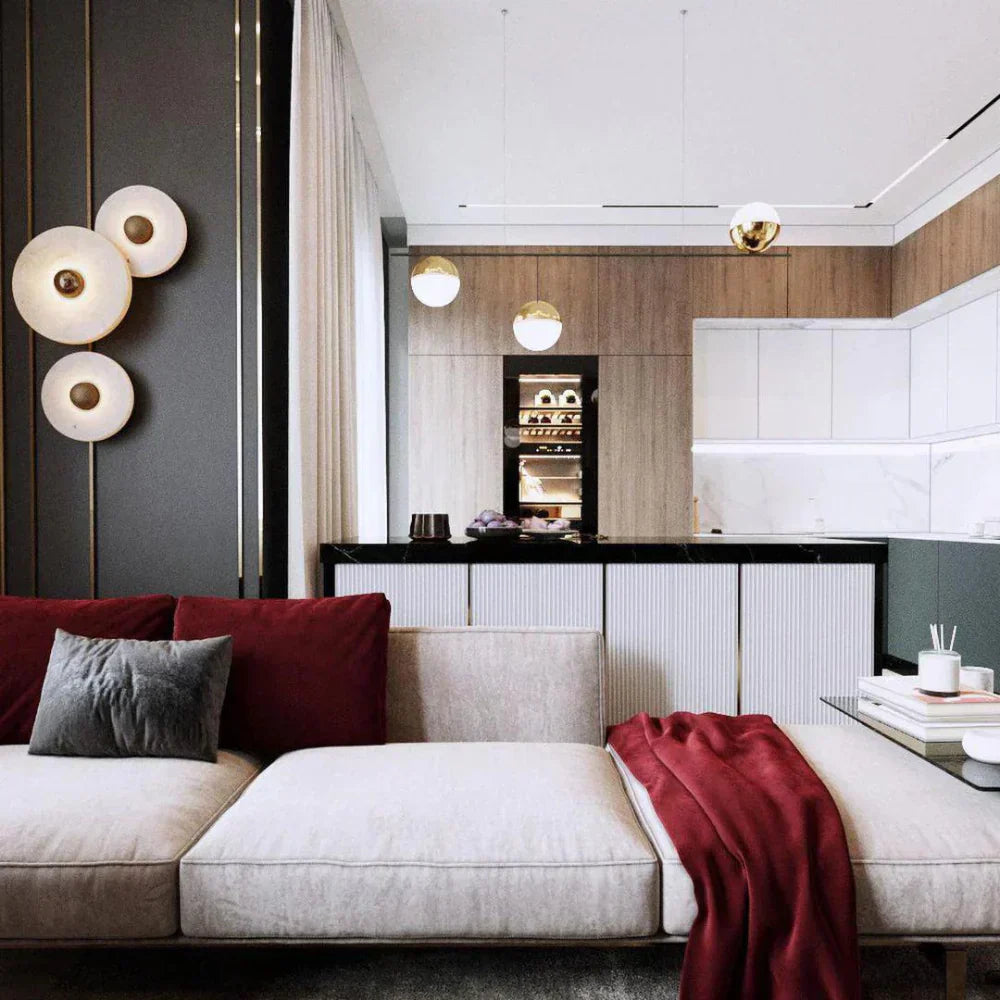 Alabaster Wall Lamp – Minimalist Luxury Lighting | Atmospheric Wall Decoration