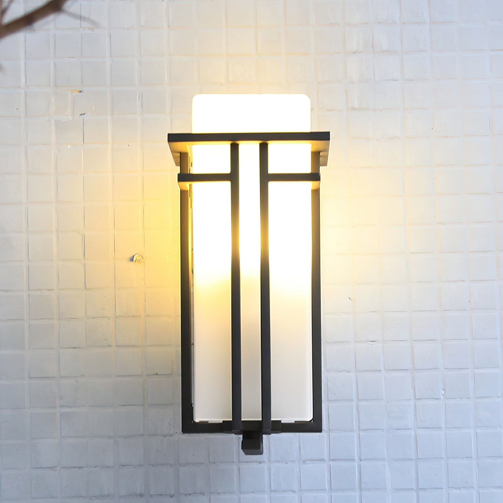 ARVINA Wall Lamp Outdoor – Retro Iron Design with Glass – IP65 – E27 Fitting