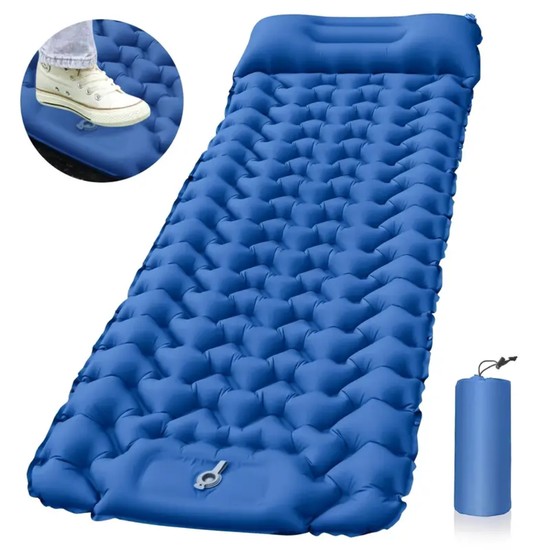 CampEase Sleeping Mat – Camping with Built-in Pump for Quick Comfort