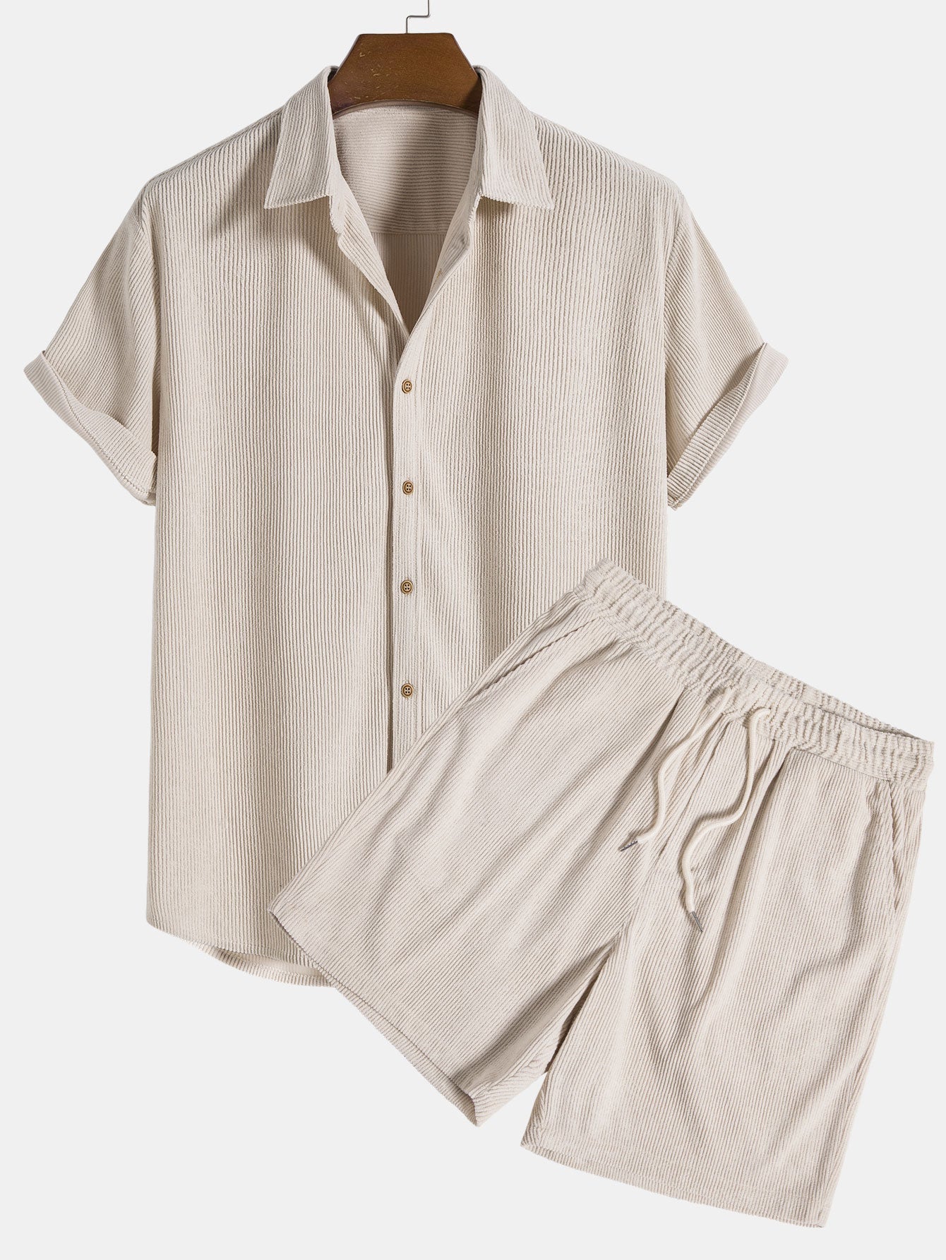 Lightweight summer set with shirt and shorts