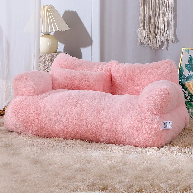 SnugHaven Premium Pet Sofa | Stylish, Comfortable Bed for Cats and Dogs