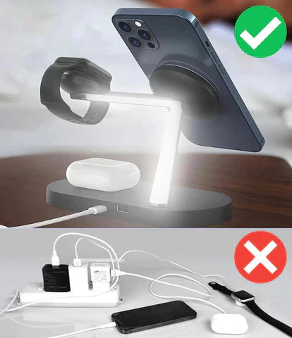 3-in-1 Wireless Charger - Efficient Charging for All Your Devices