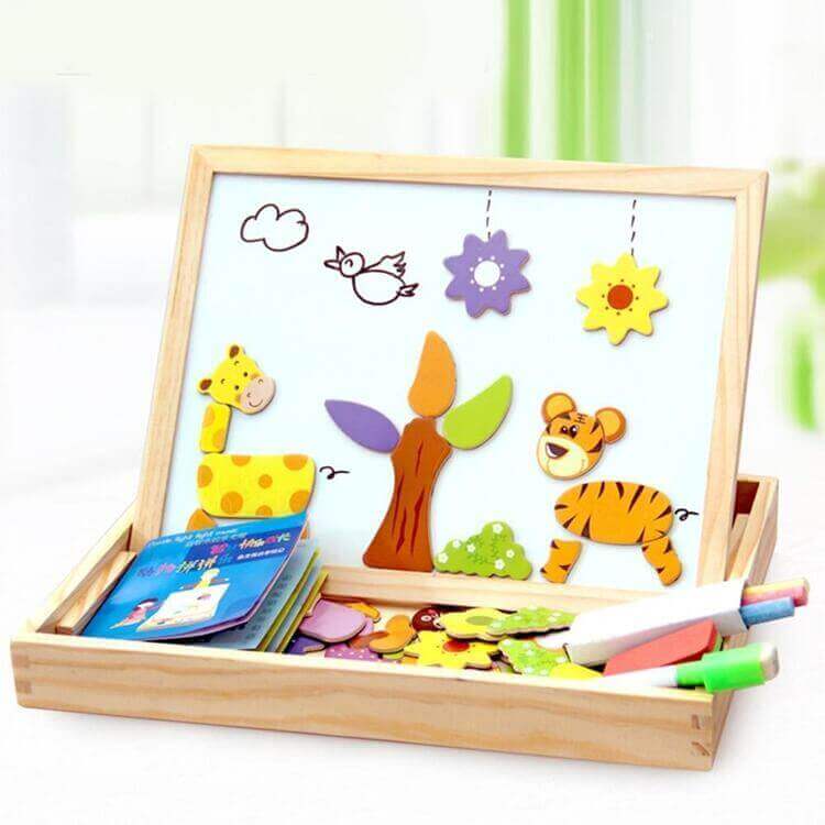 CreativeBox Magnetic Game – Learning Fun with Puzzle & Drawing Board
