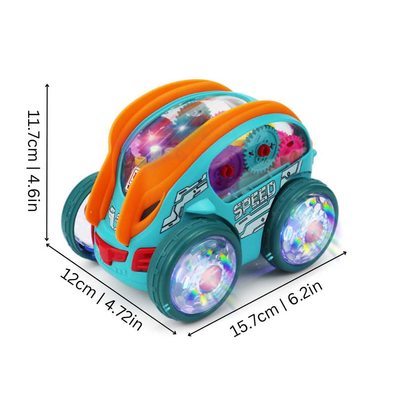 LED Car with Music and Movement – SpeedySpark