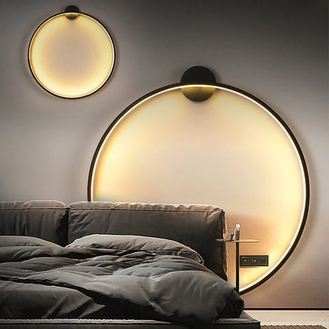 VerlichtingsHuis Essential - Minimalist LED Round Wall Lamp | Atmospheric design LED wall lamp modern round minimalist simple stylish timeless high-quality material interior lighting walls bedroom living room office easy to install