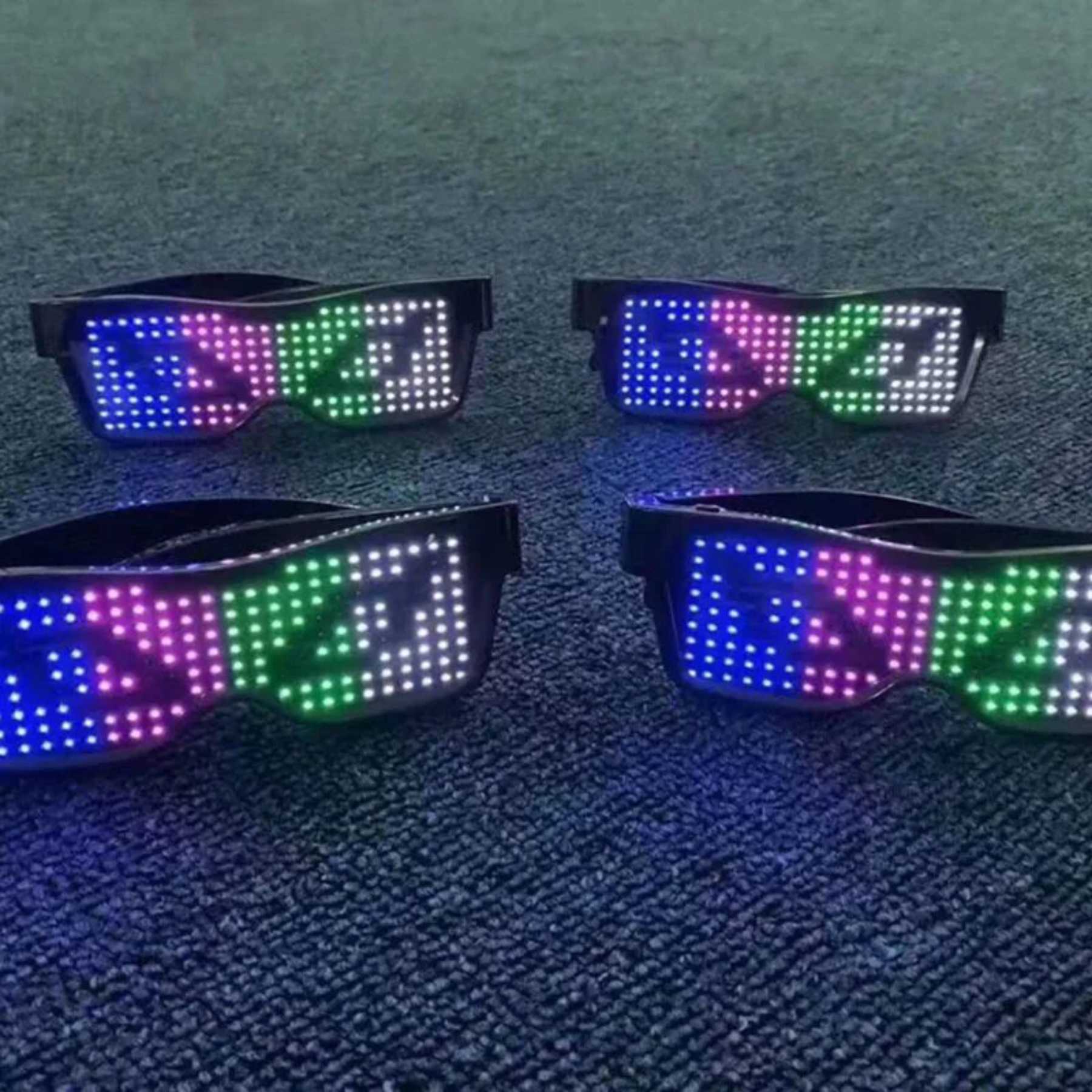 App-programmable LED Party Glasses - GlowBeat
