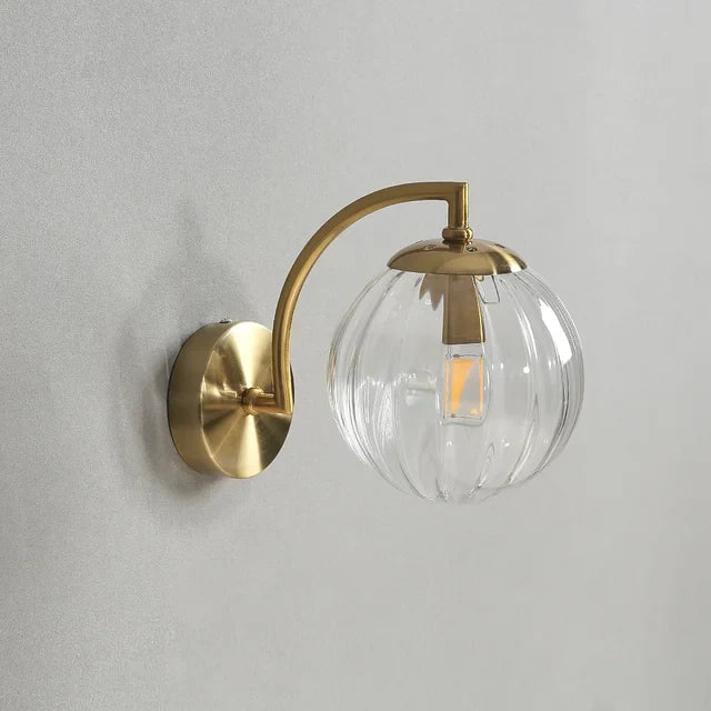 Modern Luxe Glass Wall Light – CrystalGlow