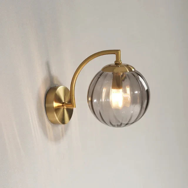 Modern Luxe Glass Wall Light – CrystalGlow