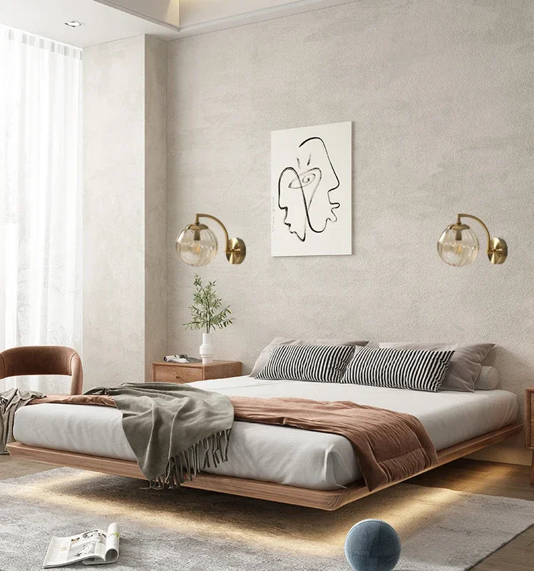 Modern Luxe Glass Wall Light – CrystalGlow