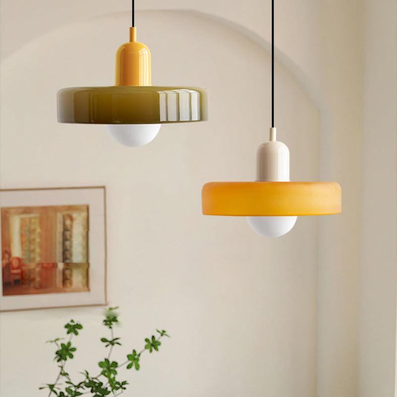 Colourful Pendant Light in Bauhaus Style - StiloGlas