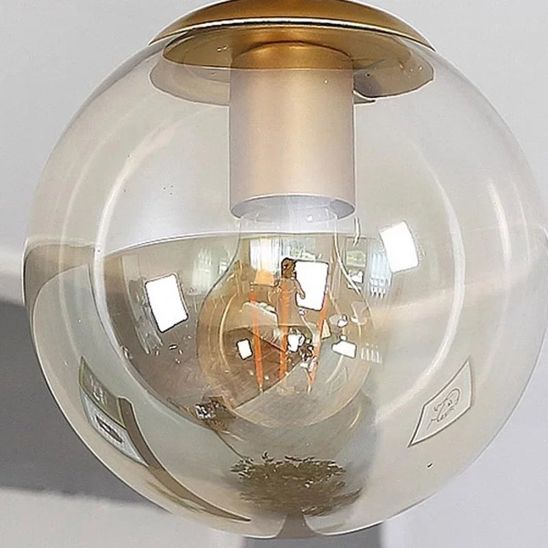 Modern Glass Ball Ceiling Light