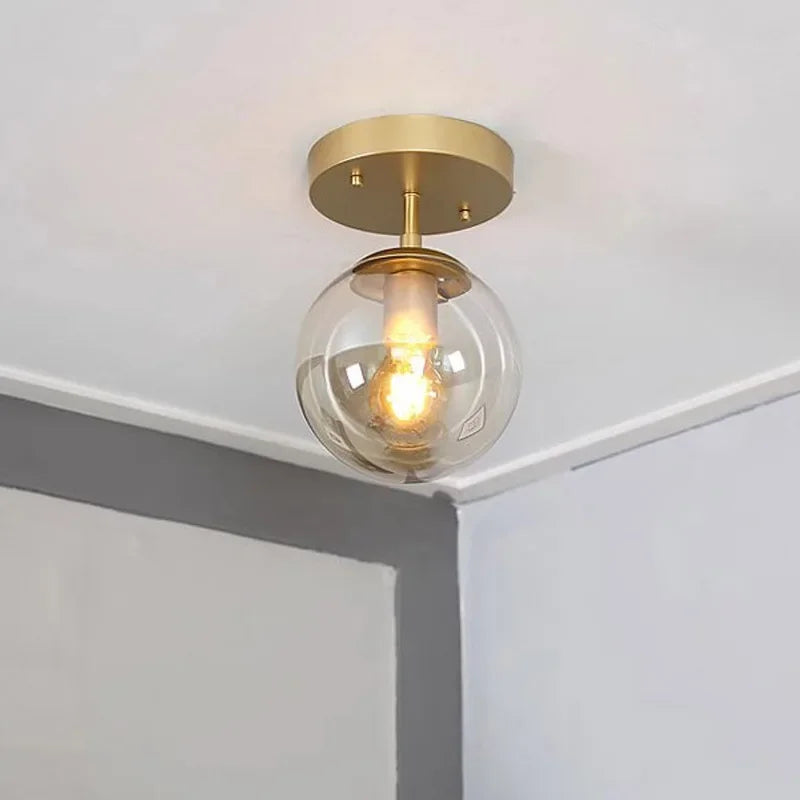Modern Glass Ball Ceiling Light