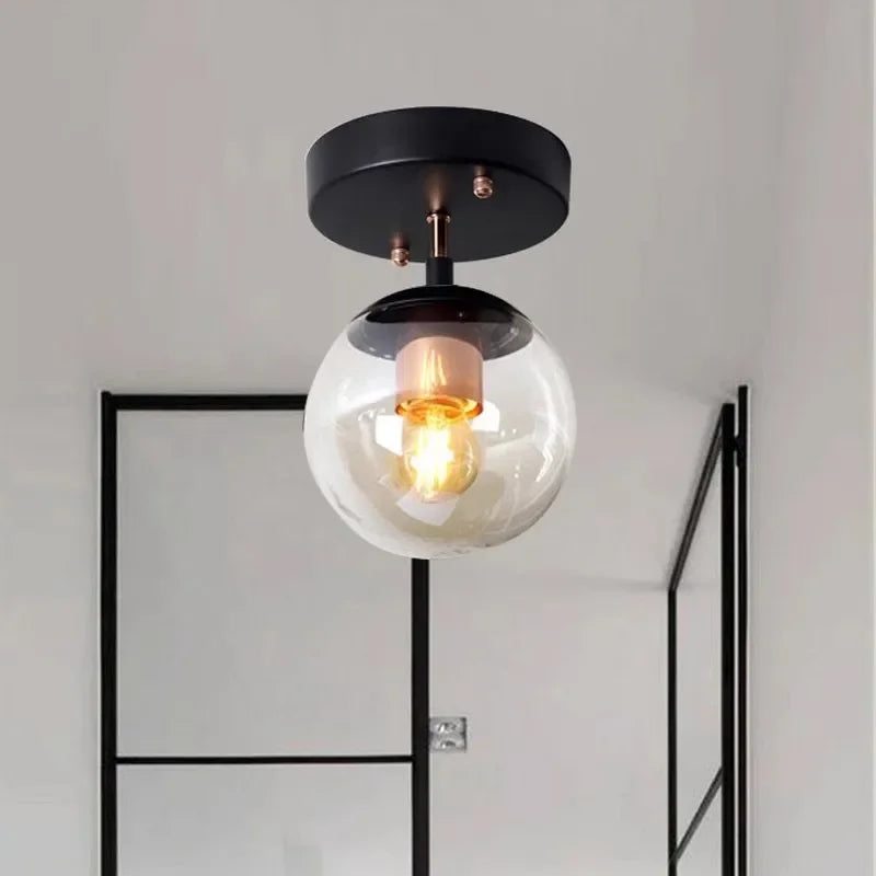 Modern Glass Ball Ceiling Light