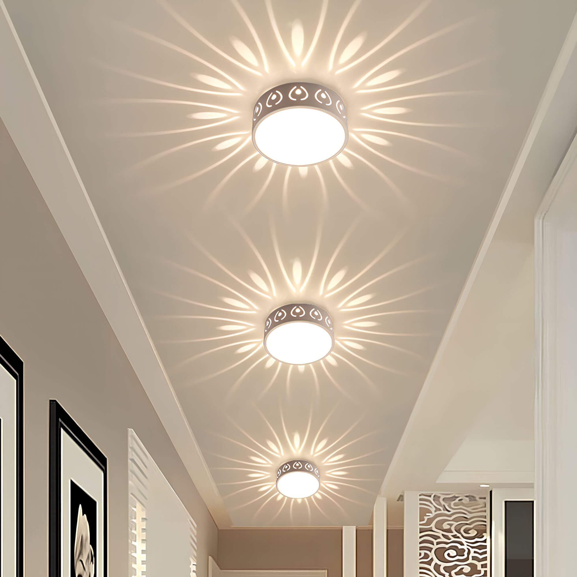 Aurora LED Ceiling Light - Atmospheric Lighting with Elegant Patterns