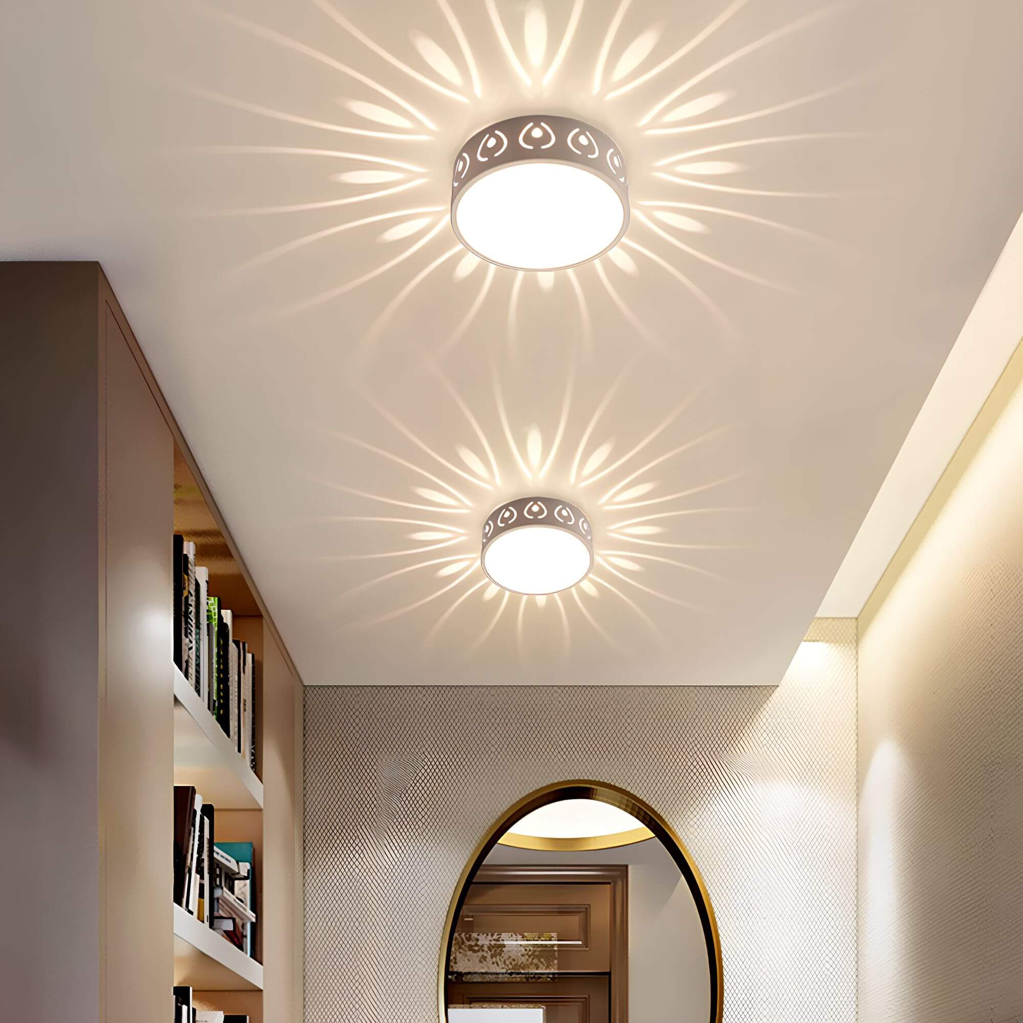 Aurora LED Ceiling Light - Atmospheric Lighting with Elegant Patterns