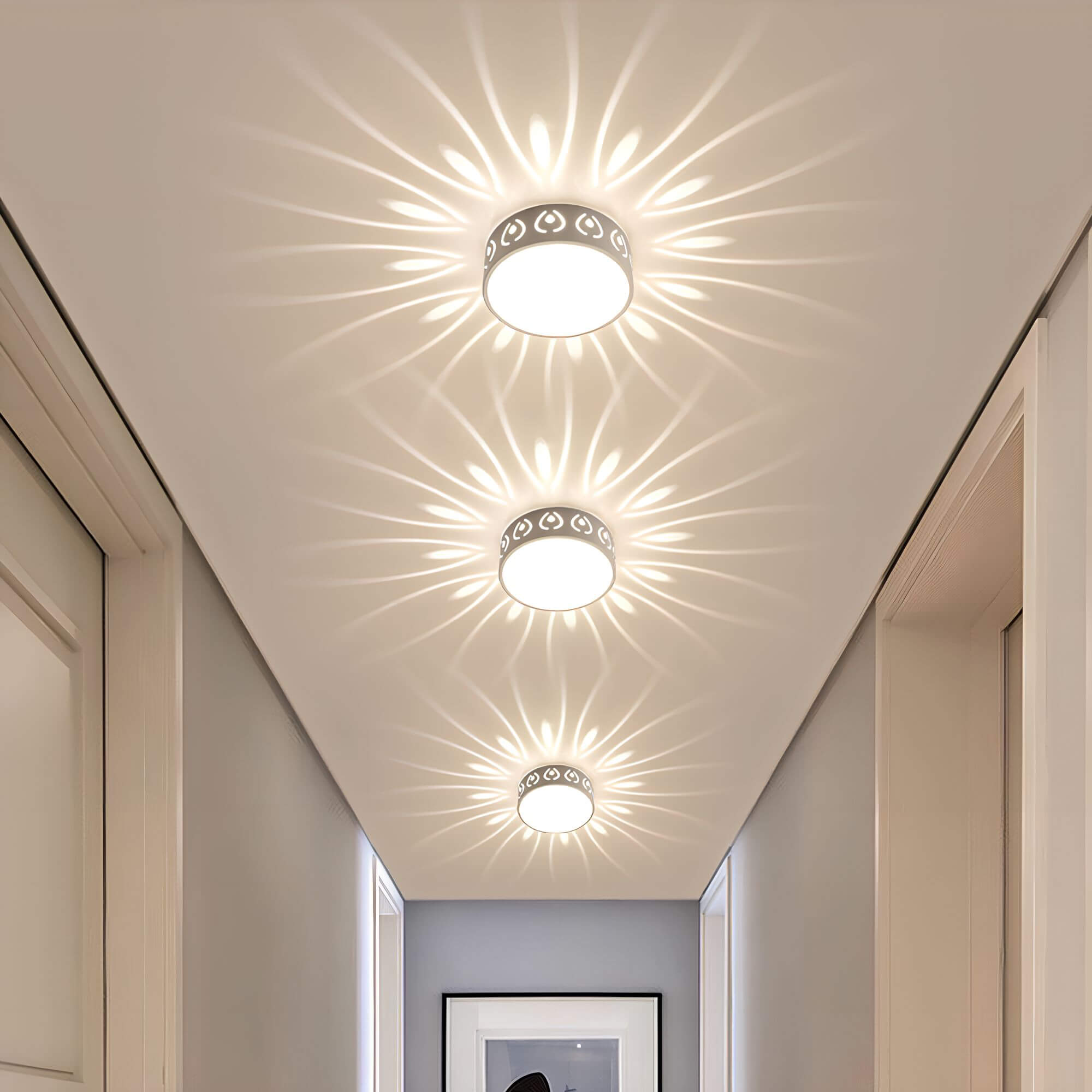 Aurora LED Ceiling Light - Atmospheric Lighting with Elegant Patterns