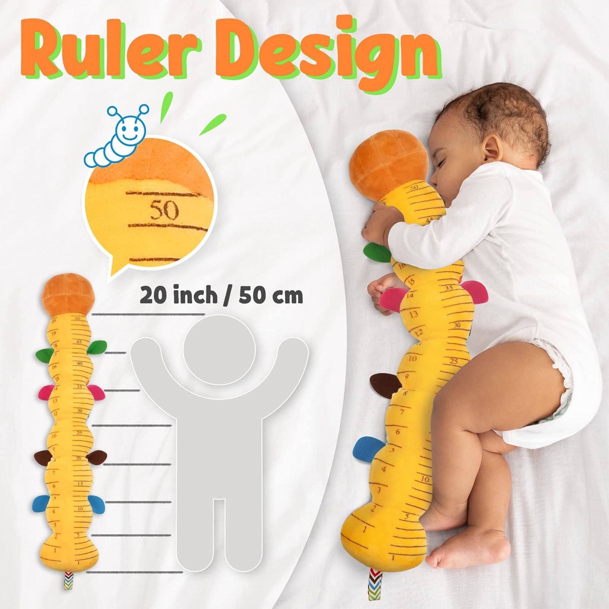 Musical Caterpillar Plush Toy - Interactive and Soft