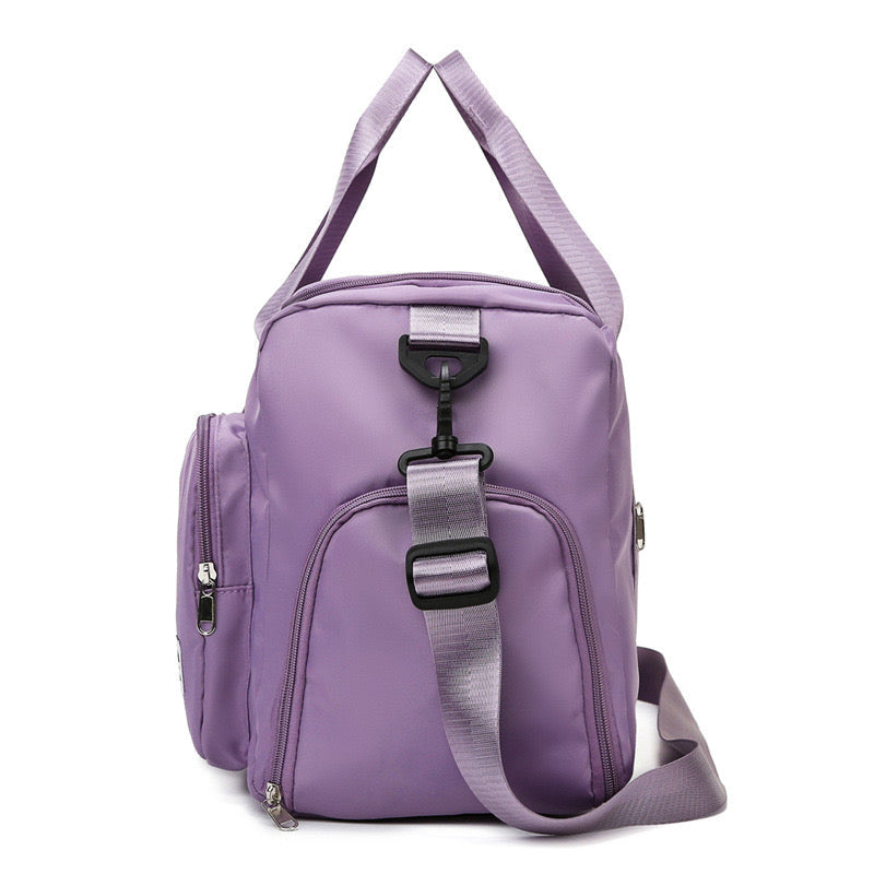 Multi-Pocket Travel Bag, Sports and Gym Duffle with Separate Shoe Compartment