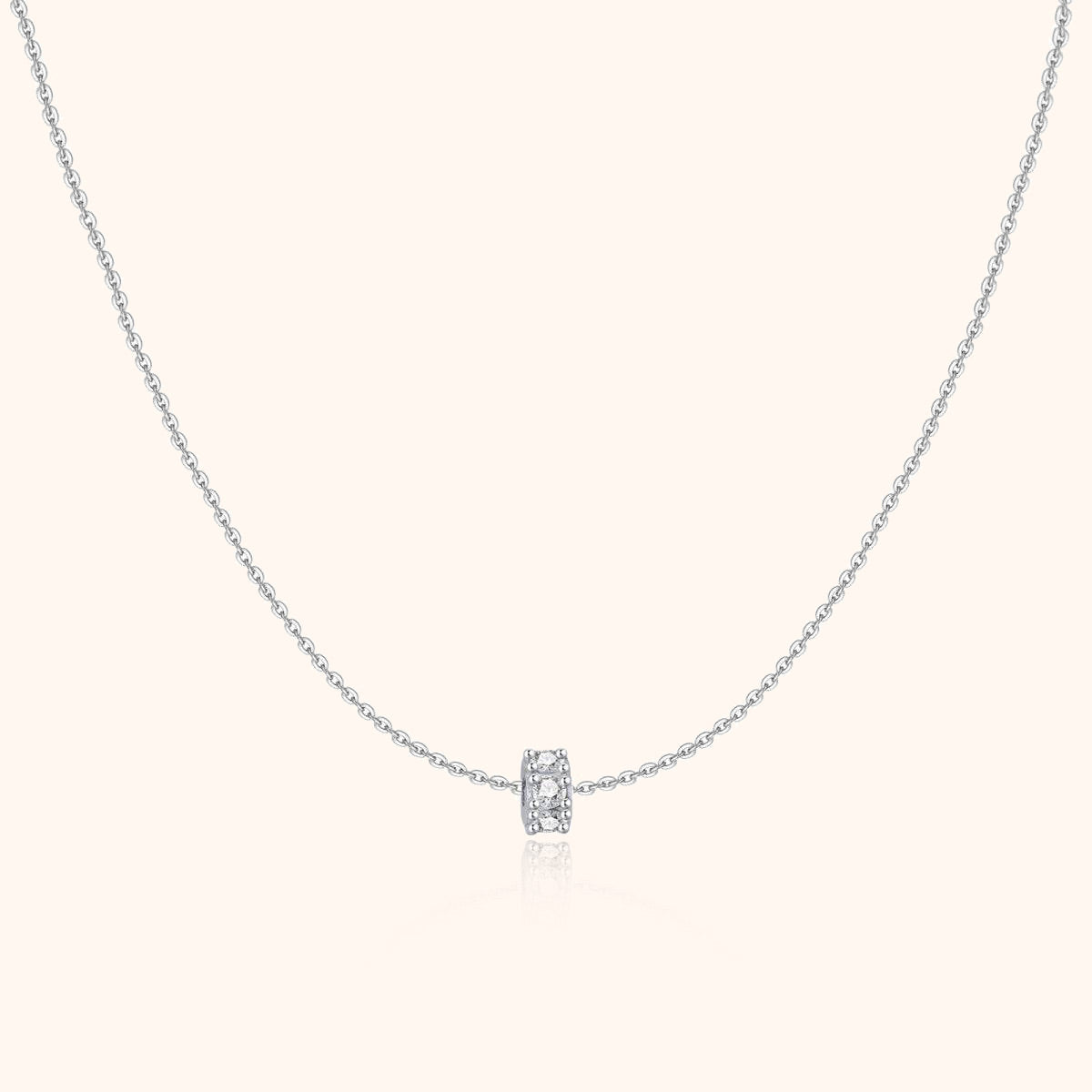 Sparkling Circle Necklace - Valerie