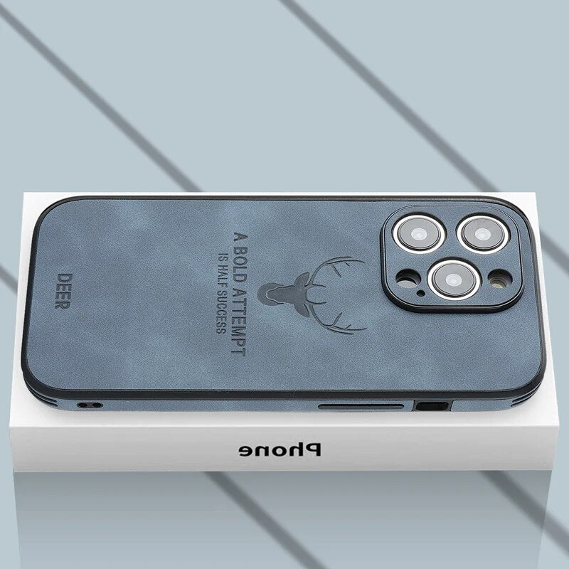 Luxury Deer Leather iPhone Case - Veltro