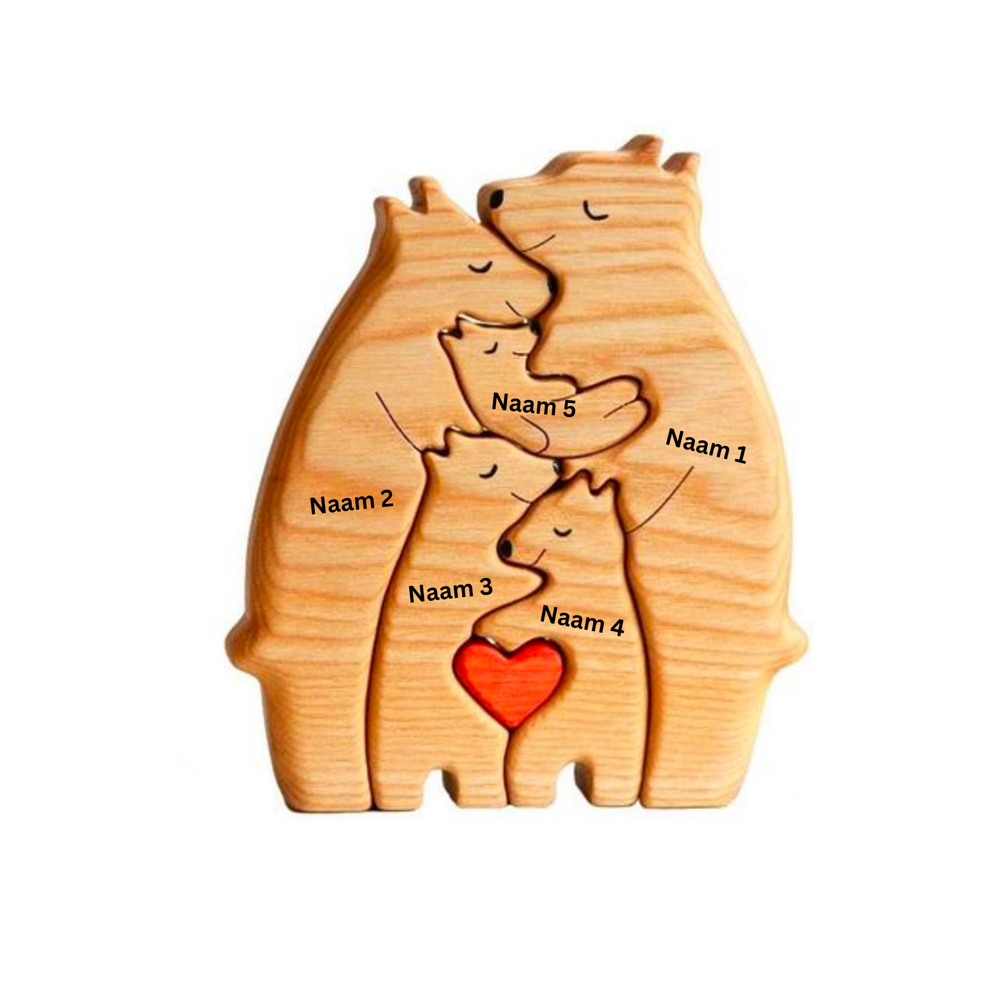 BearRoots Family - Customisable Wooden Family Figures for a Warm Home