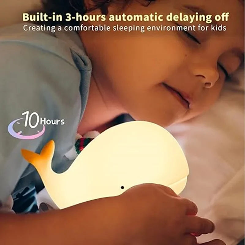 Magically Illuminated Whale Night Lamp – Luma | Soft Light for Children