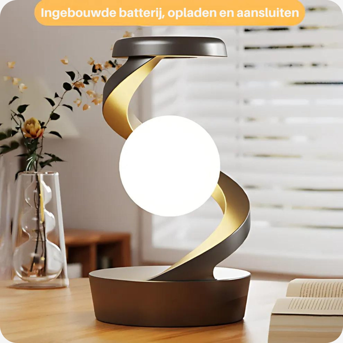 HelixGlow Mood Lamp - Modern Design with Warm Glow