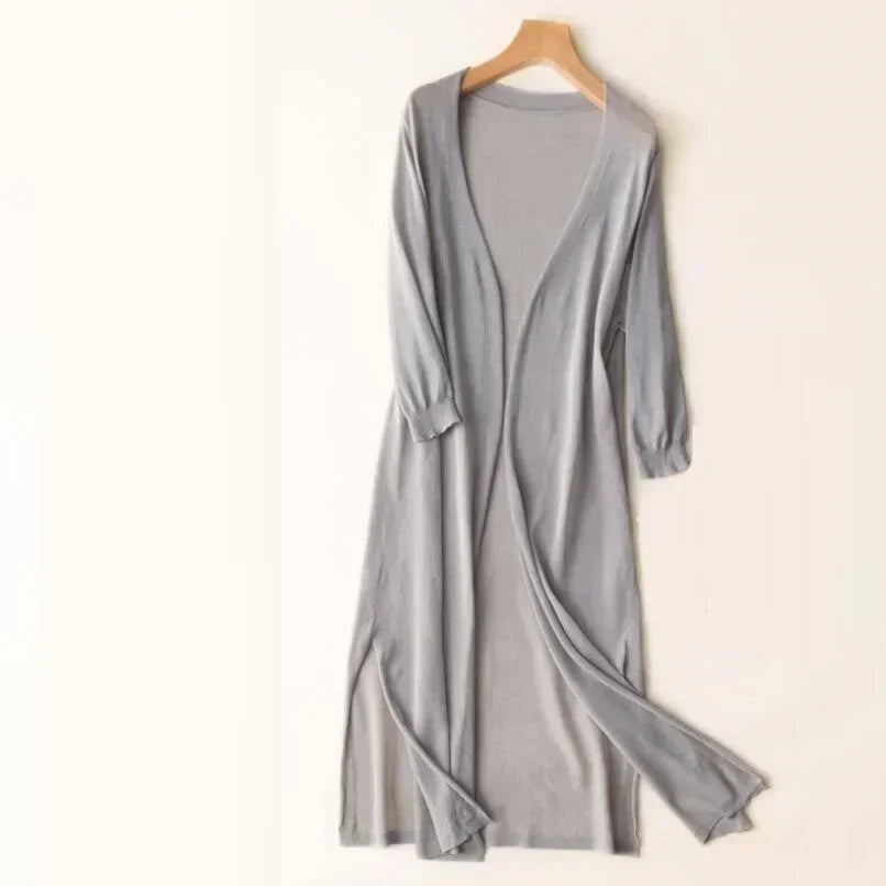 Summer Women's Long Cardigan – Elegant Lightweight Cardigan for Stylish and Airy Looks
