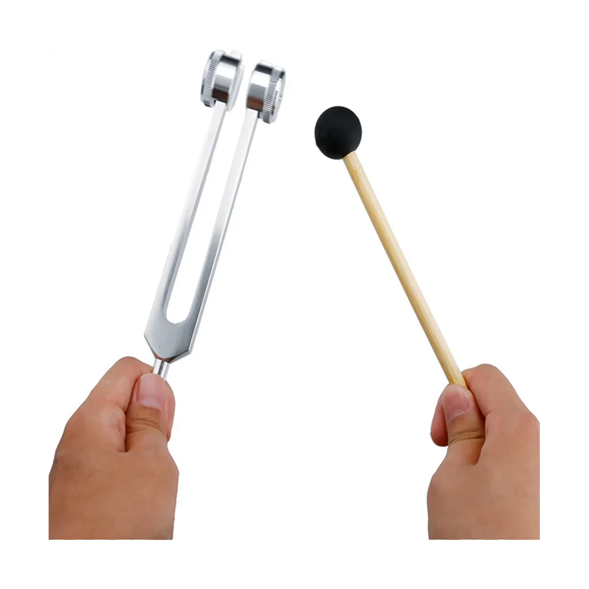 AuraVibe Precision Healing Fork | 128 Hz tuning fork for enhanced self-healing and wellness