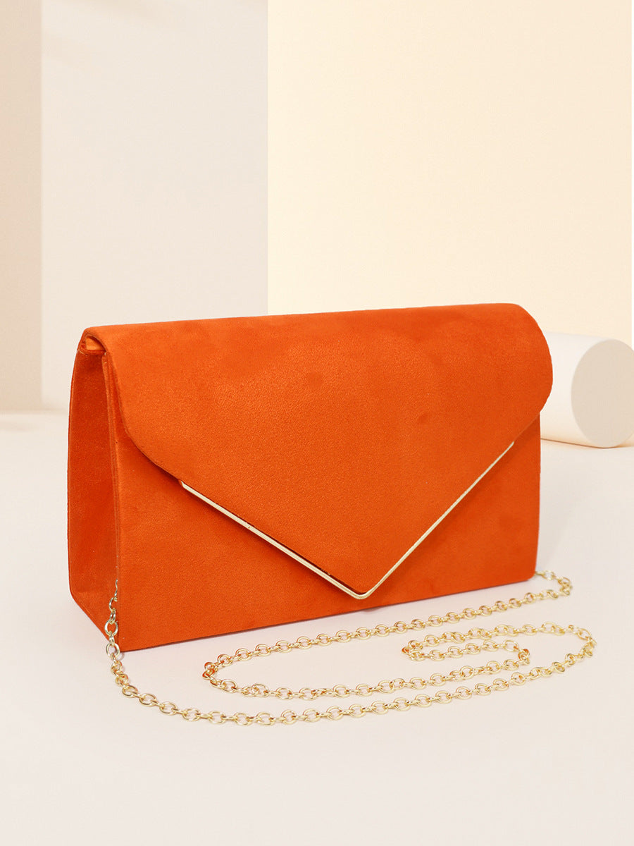Secret Suede-style Velvet Envelope Handbag