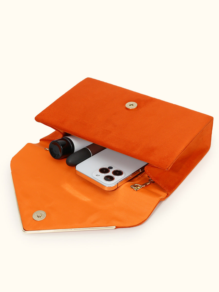 Secret Suede-style Velvet Envelope Handbag