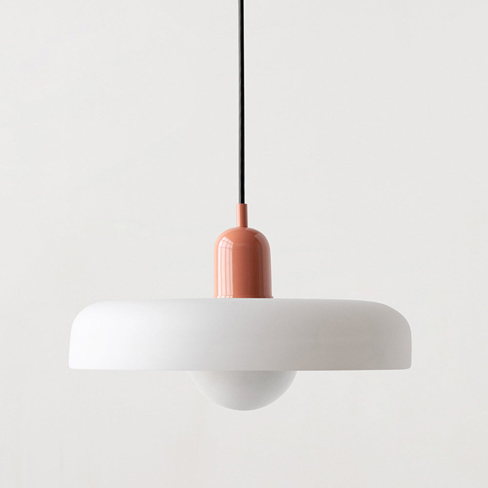 Sandsberg Pendant Light in Coloured Glass | Elegant Hanging Light in Bauhaus Style | Designer Lamp for Living Room & Dining Room