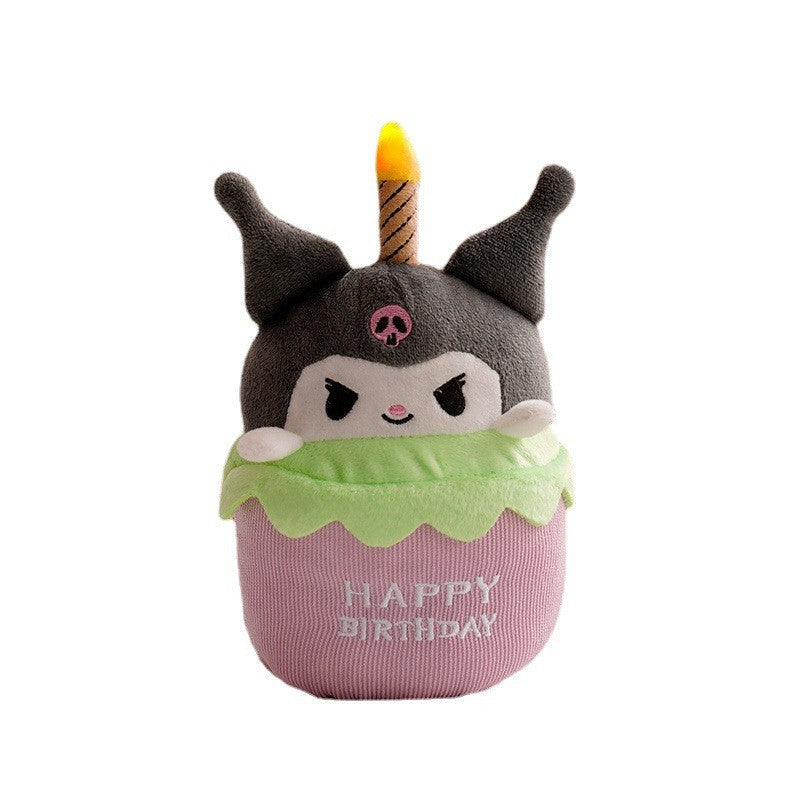 Musical Birthday Cake Plush Toy with Light and Sound – GlowCake