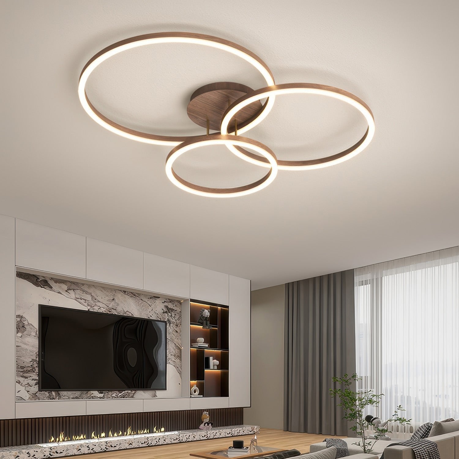 RingLuma | Energy-efficient LED ceiling light | Elegant ring design | Modern design | Iron and acrylic | AC 90-260V | Various sizes | Refined atmosphere for any room