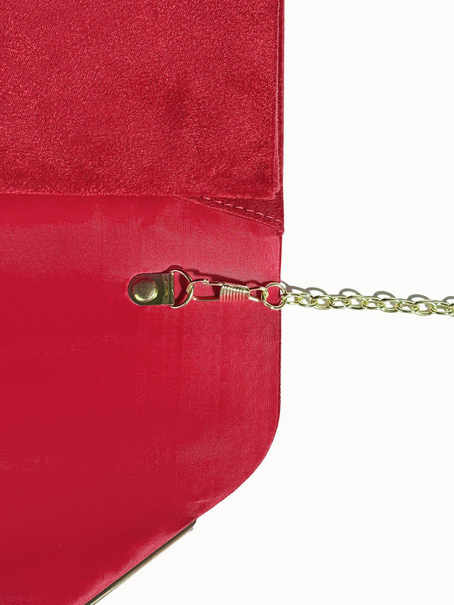 Secret Suede-style Velvet Envelope Handbag