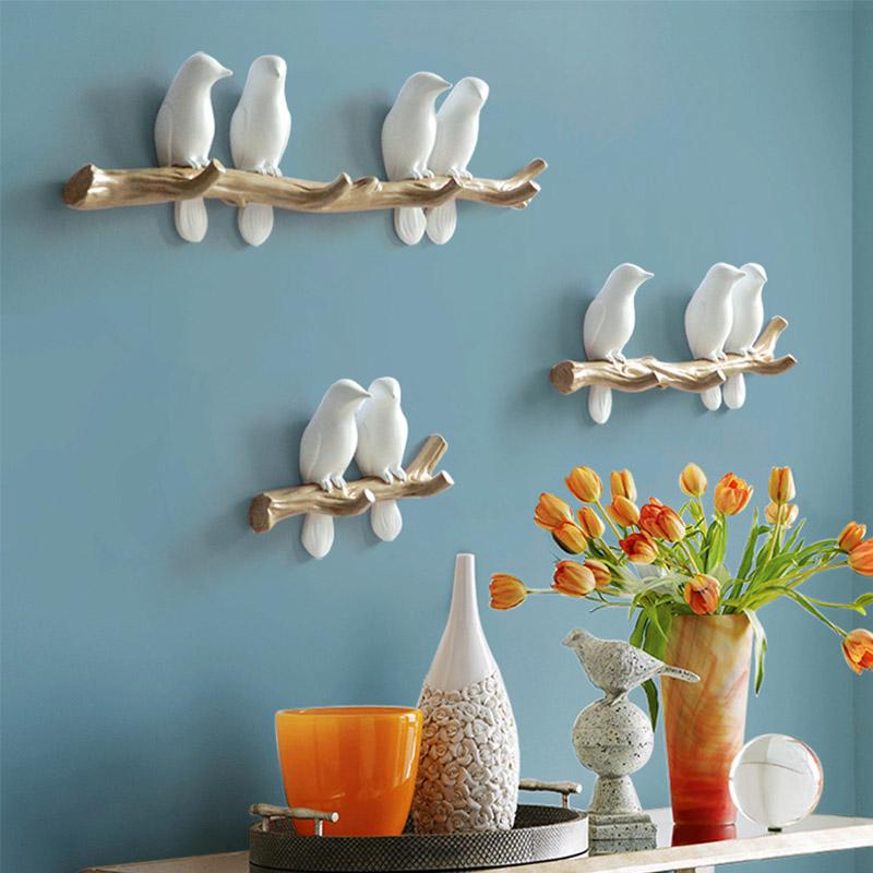 Beautiful Birds Coat Rack Wall Hook for Playful Decoration