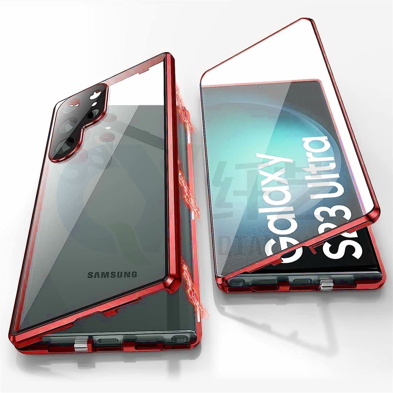 Magnetic Hardened Glass Double-Sided Phone Case for Samsung