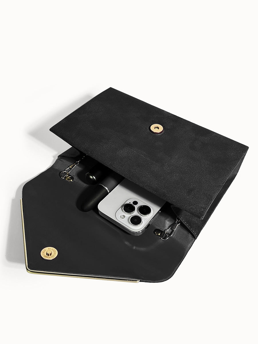 Secret Suede-style Velvet Envelope Handbag