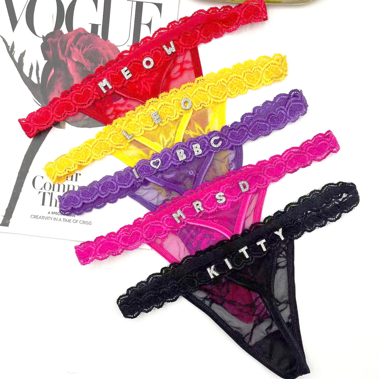 EliteAllure Personalized Crystal Lingerie | Premium lace intimates for confidence and style