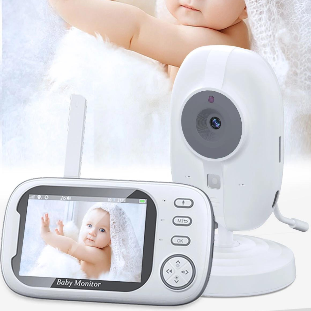 Baby Monitor with Night Vision and Two-Way Audio – Includes Temperature Display