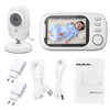 Baby Monitor with Night Vision and Two-Way Audio – Includes Temperature Display