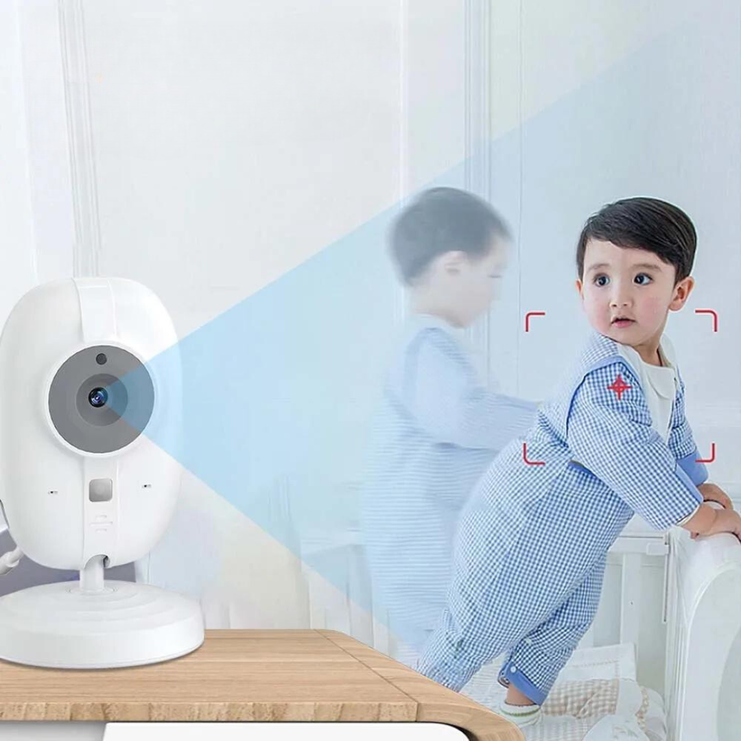 Baby Monitor with Night Vision and Two-Way Audio – Includes Temperature Display