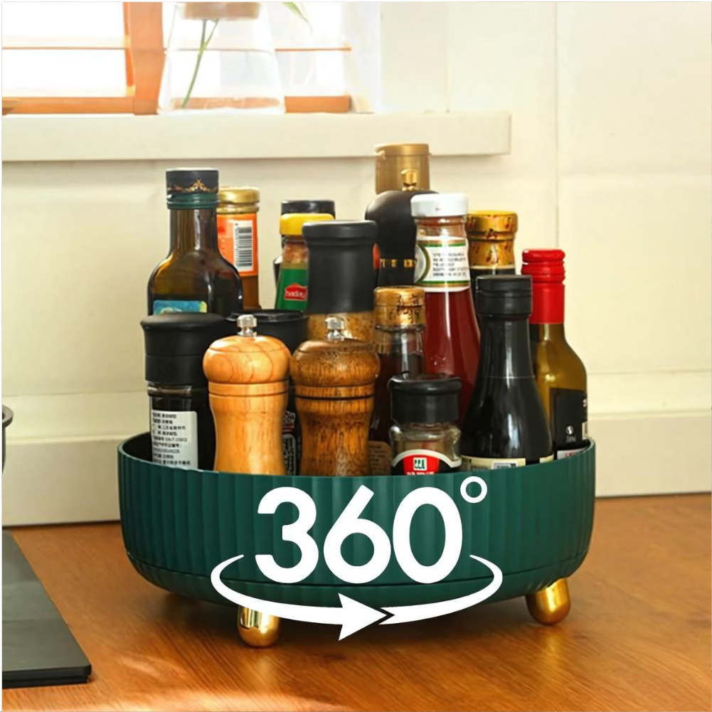 RotateOrganizer - 360° Rotating Space-Saving Storage Rack
