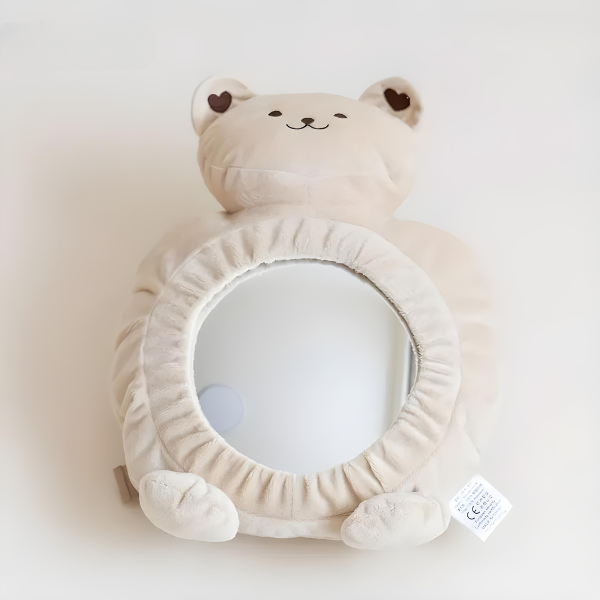 Baby Back Seat Mirror with Bear Motif – Safe Rear View