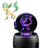 EliteGlow Pokémon Crystal Ball | 3D Engraved Crystal with LED Light