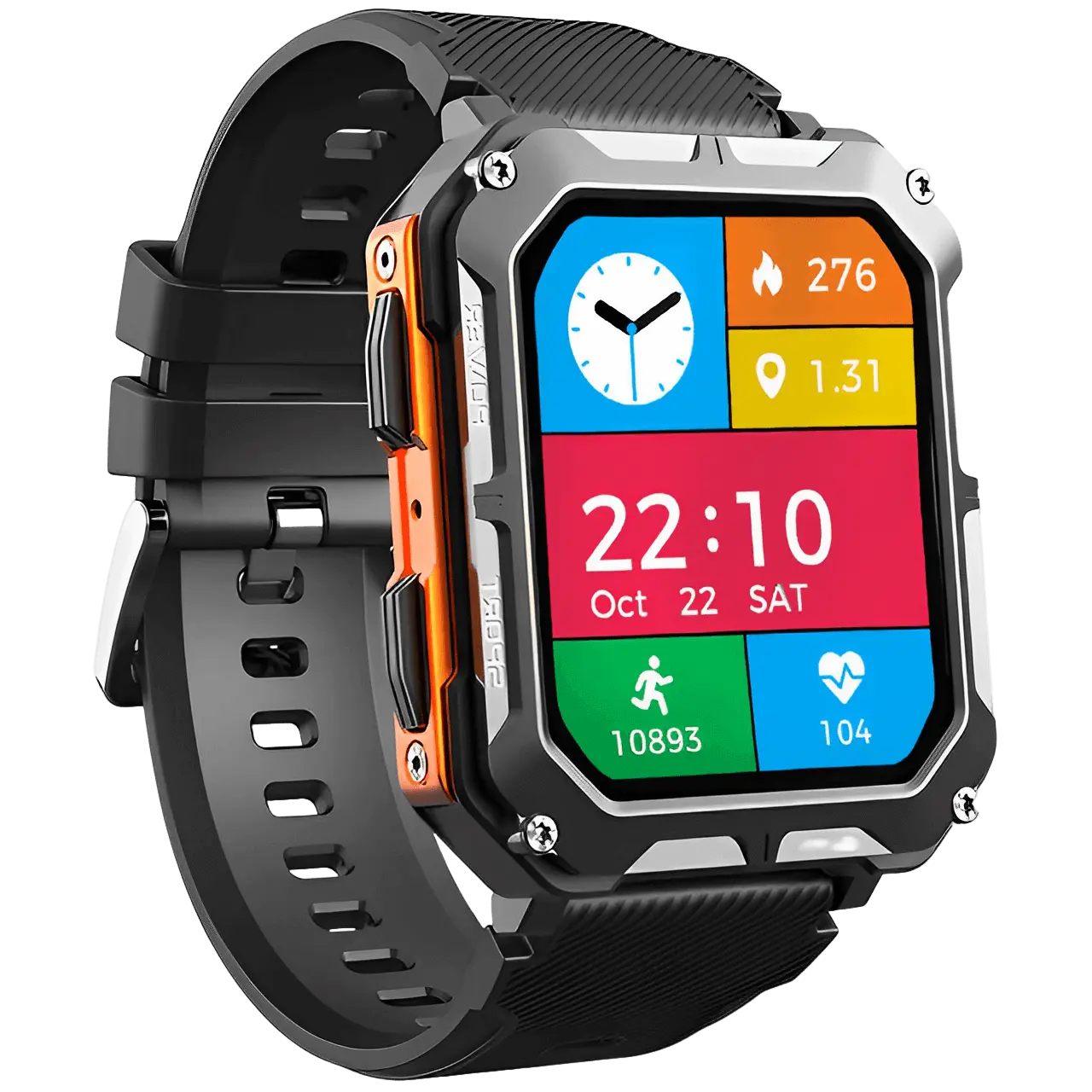 Robust Smartwatch with Heart Rate Monitor & Step Counter - EnduranceX