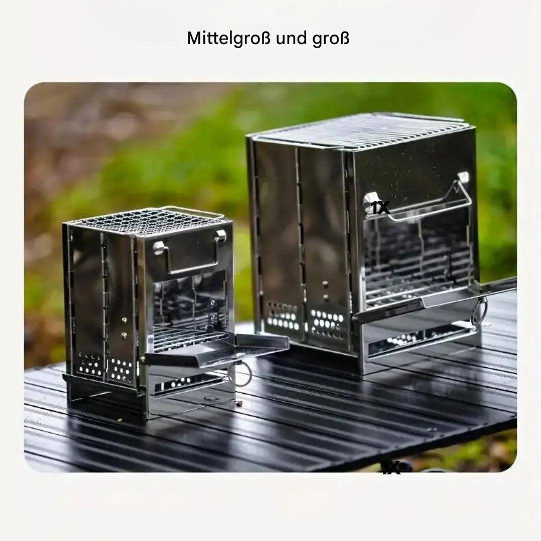 Folding Stainless Steel Wood Stove - TrailFlame