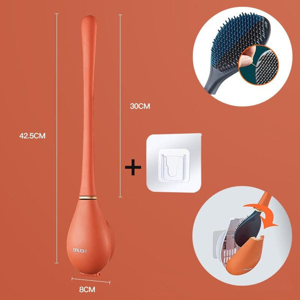 Modern Household Flexography Silicone Toilet Brush