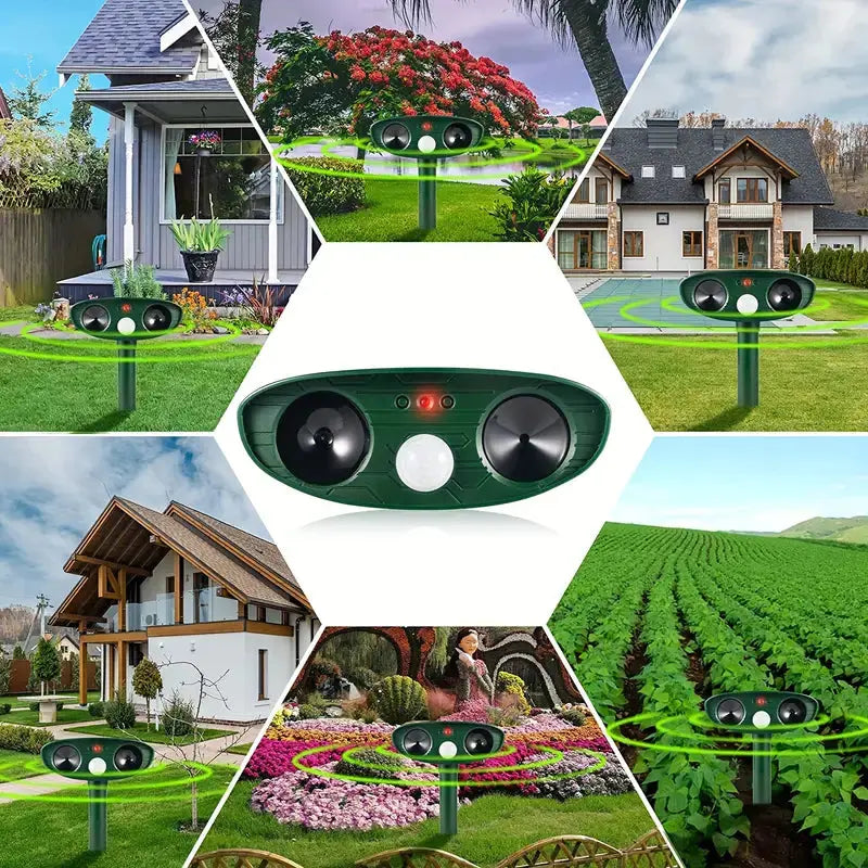 Solar-Powered Cat Repeller - NatureGuard