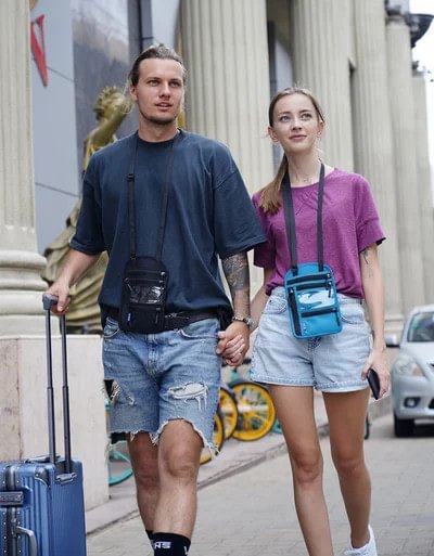 Travel Chest Pocket with RFID Passport Lock